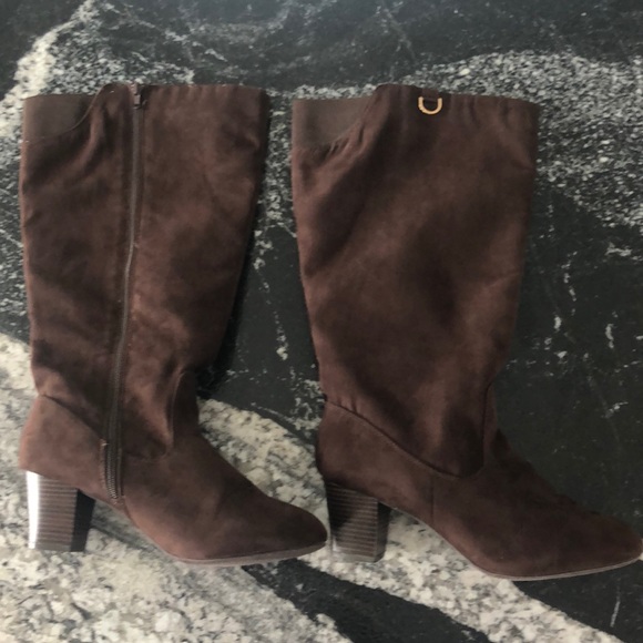 cushion walk knee high boots